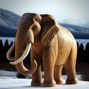 3D модель Березовский Мамонт знаменитое животное (STL)